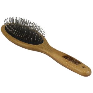 Bamboo Groom veľká kefa s nerezovými hrotmi