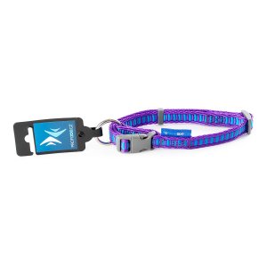 PROFIZOO Obojok popruh REBRÍK (15mm x 30-50cm) fialová
