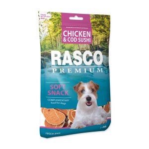 Pochúťka RASCO Premium sushi z tresky a kurčaťa 80 g