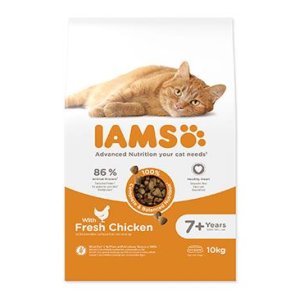 IAMS for Vitality Senior Cat Food with Fresh Chicken 10kg