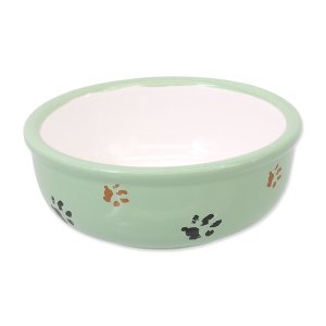 Miska MAGIC CAT keramická mačacia labka zelená 13 cm