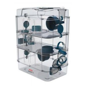 Klietka kŕčok Rody 3 TRIO modrá 41x27x53cm Zolux