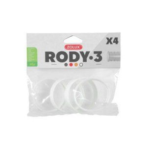 Zolux Komponenty Rody 3-spojovací krúžok biely 4ks