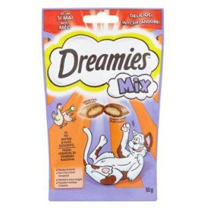 Dreamies mačka pochúťka s kuriacim a kachňou 60g
