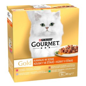 Gourmet Multipack Maso a Zelenina v šťave 8 x 85 g