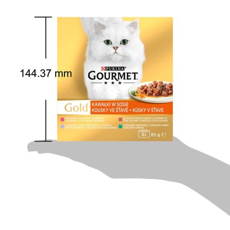 Gourmet Multipack Maso a Zelenina v šťave 8 x 85 g