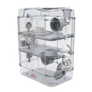 Klietka kŕčok Rody 3 TRIO biela 41x27x53cm Zolux