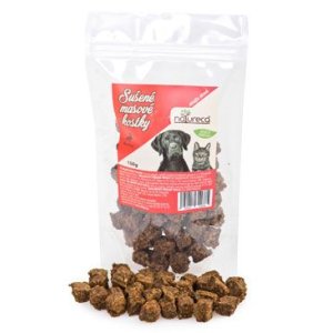 NATURECA pochúťka Mäsové kocky - Kačica, 100% mäso 150g