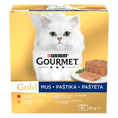 Gourmet tuniak/pečeň/morka/hovädzia Multipack paštéta 8 x 85 g