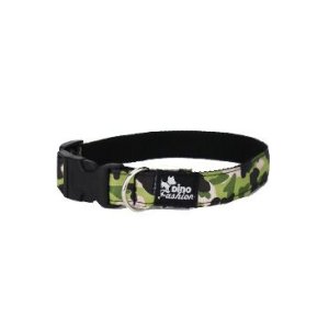 Obojok DINOFASHION Maskáčový zelený 45/2,5cm