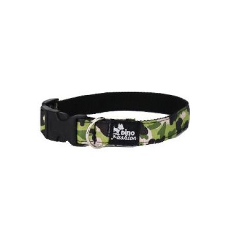 Obojok DINOFASHION Maskáčový zelený 45/2,5cm