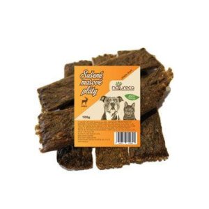 NATURECA pochúťka Mäsové pláty-Jelen, 100% mäso 100g