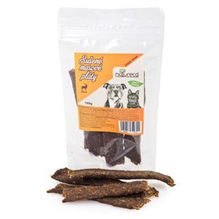 NATURECA pochúťka Mäsové pláty-Jelen, 100% mäso 100g