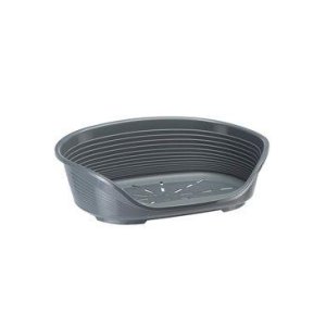 Pelech plast SIESTA DLX 12 tm.sivý 111x80,5x33cm FP