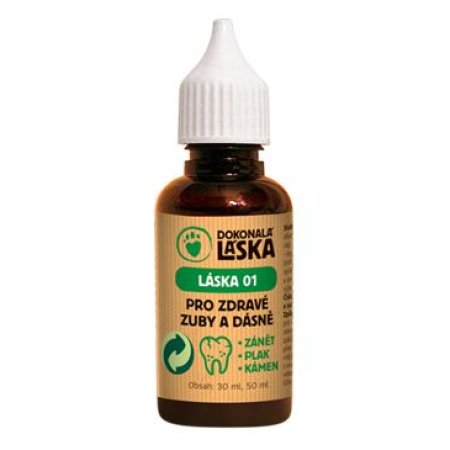 Láska 01 Pre zdravé zuby a ďasná psov 50ml