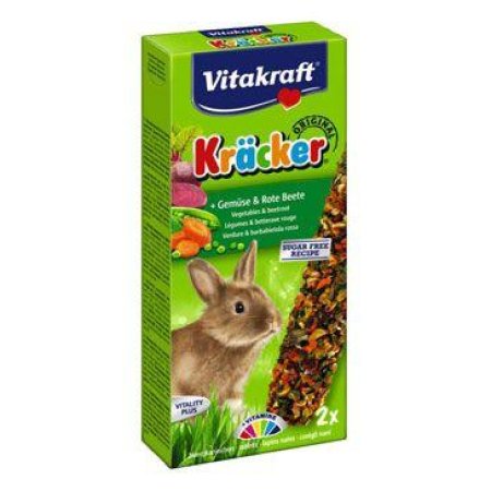 Vitakraft Rodent Rabbit Kräcker zelenina+červ.repa 2ks