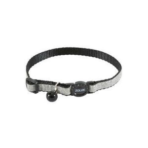 Obojok mačka SHINY nylon čierny 10mm/30cm Zolux
