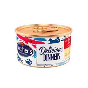 Butcher’s Cat Class.Delic.Dinners hovädzie+pečeň konz 85g