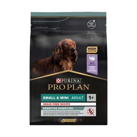 PRE PLAN Small & Mini Adult Sensitive Digestion Grain Free granule pre psov morka 2,5 kg