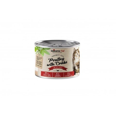 CHICOPEE ADULT GOURMET drôdinové, krabie kon. pre mačky 195 g