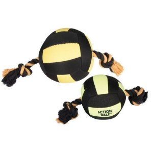 Karlie-Flamingo hračka balón, čierny/žltý, 18cm