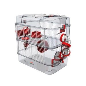 Klietka škrečok Rody 3 DUO červená 41x27x40, 5cm Zolux