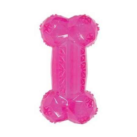Hračka pes kosť BONE TPR POP 14cm ružová Zolux