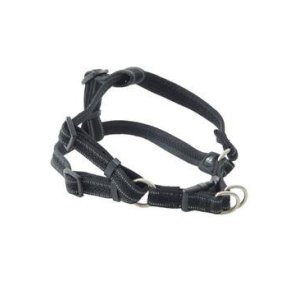 Postroj BUSTER Airmesh reflexný M, 25mm čierny