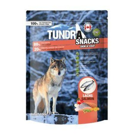 TUNDRA pes snack Salmon Skin & Coat 100g
