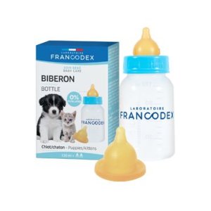Francodex Fľaša na kŕmenie šteniat a mačiatok 120ml