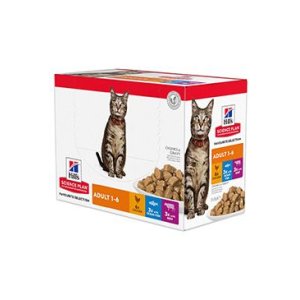 Hill’s Science Plan kapsičky pre dospelé mačky kura, hovädzie a ryba 12 x 85 g