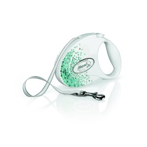 Vodítko Flexi Glam Splash Ocean M opasok 5m/25kg biela