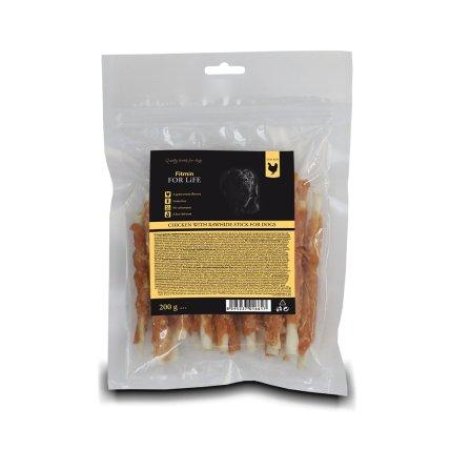 Fitmin For Life pes treat kuracie s rawhide stick 200g