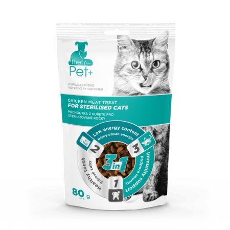 the Pet+ cat Sterilised treat 80 g