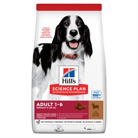 Hill’s Science Plan granule pre stredné dospelé psy s jahňacím a ryžou 2.5 kg