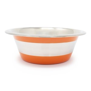 PROFIZOO Miska Standard 2600 ml Oranžová (sivý prúžok)