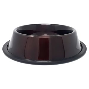 PROFIZOO Miska nerezová protišmyková 230 ml Tmavo hnedá