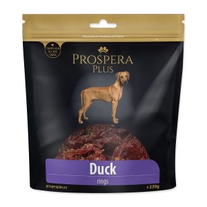 Pochúťka PROSPERA Plus kačacie krúžky 230g