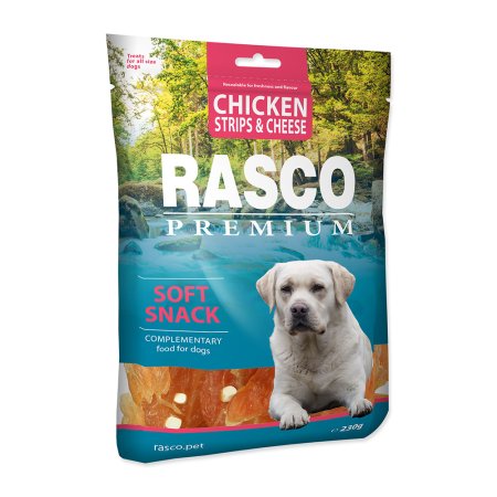Pochúťka RASCO Premium prúžky kuracie so syrom 230g