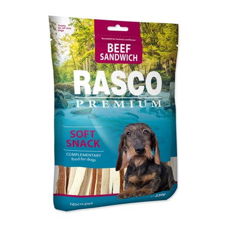 Pochúťka RASCO Premium sendviče z hovädzieho mäsa 230g
