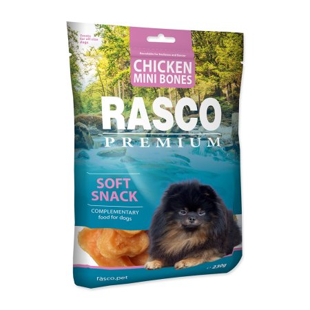 Pochúťka RASCO Premium mini kosti z kuracieho mäsa 230g