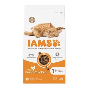 IAMS for Vitality Adult Cat Food with Fresh Chicken 2kg