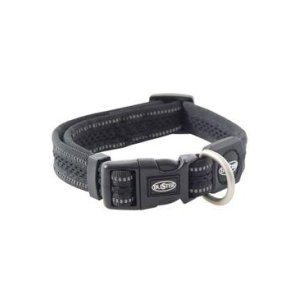 Obojok BUSTER Airmesh reflexný L 42-67cm/25mm čierny