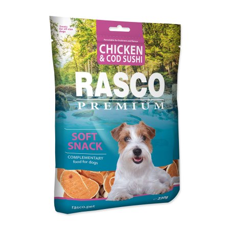 Pochúťka RASCO Premium sushi z tresky a kurčaťa 230g