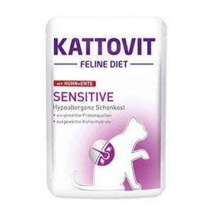 Kapsička KATTOVIT Sensitive kura + kačica 85 g