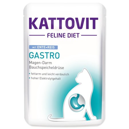 Kapsička KATTOVIT Gastro kačica + ryža 85g