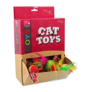 Hračky MAGIC CAT loptička s pierkami 3,8 cm 60ks