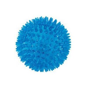 Hračka pes BALL SPIKE TPR POP 8cm s ostňami tyrkysZolux