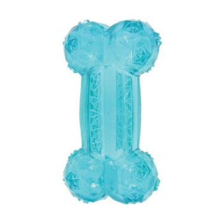 Hračka pes kosť BONE TPR POP 12cm tyrkys Zolux