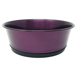 PROFIZOO Miska nerezová extra protišmyková 2250 ml Purpurová